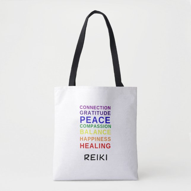 Tote Reiki Chakra Colors Bolsa (Frente)