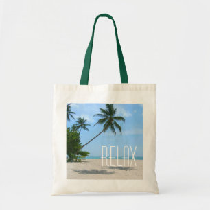 Tote "Relaxe" Bolsa de praia tropical