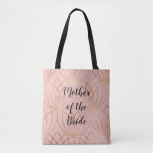 Tote Rosa Dourada e Blush Mãe da Bolsa