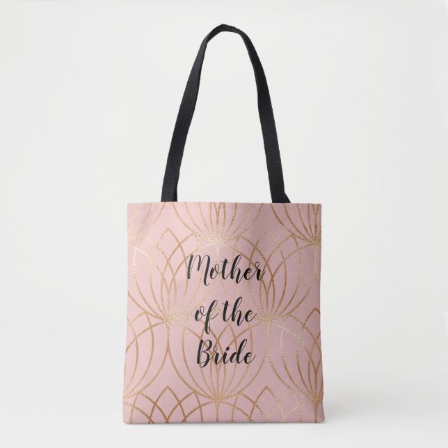 Tote Rosa Dourada e Blush Mãe da Bolsa (Frente)