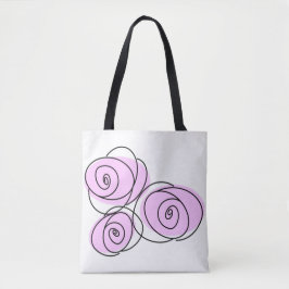 Tote Rosa Lilac Buquê por todo bolsa