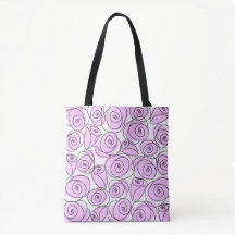 Rosa Lilac por todo o bolsa