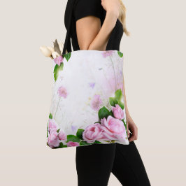 Tote Rosas Rosa Românticas - Bolsa