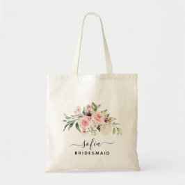 Tote Rosas Rosa Românticas Bolsa de Casamento Floral de