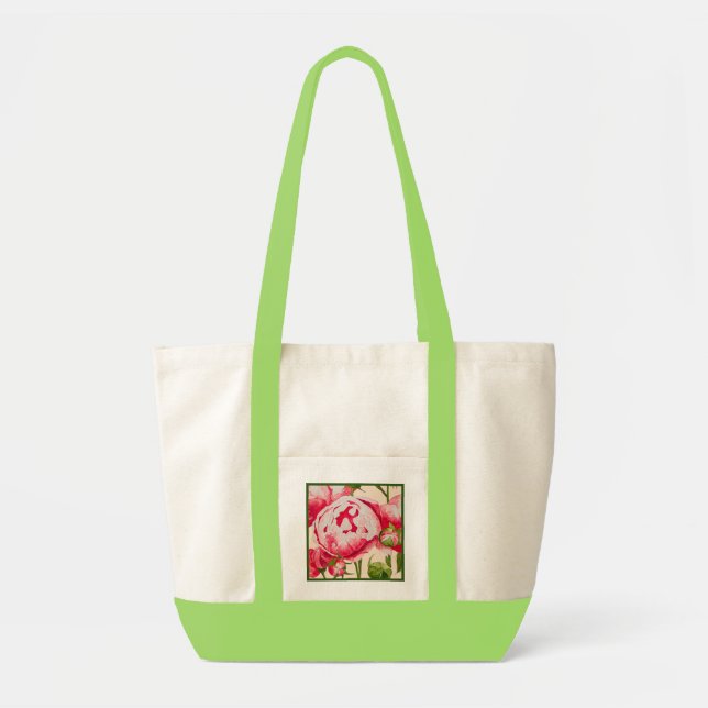 Tote Rosy Abundance em um Bolsa Impulso (Frente)