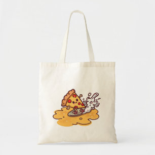 Tote Saca de Pizza Kawaii Fofa Bolsa de Compras Diverti