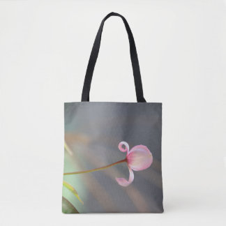 Tote Saco cor-de-rosa do cliente do bolsa da flor em