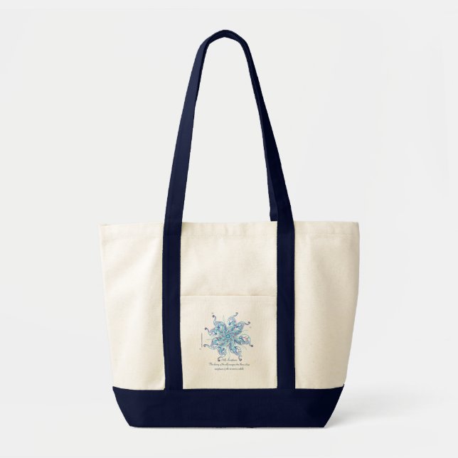 Tote Saco de bolsa inspirado do "aceitação auto " (Frente)