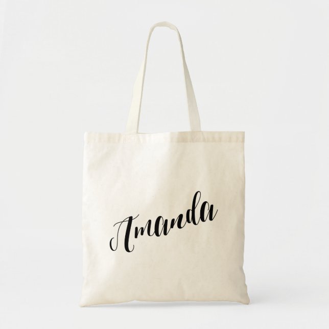 Tote Saco de bolsa personalizado Amanda do roteiro (Frente)