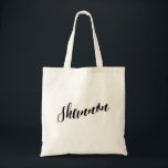 Tote Saco de bolsa personalizado Shannon do roteiro<br><div class="desc">Saco de bolsa personalizado Shannon do roteiro</div>