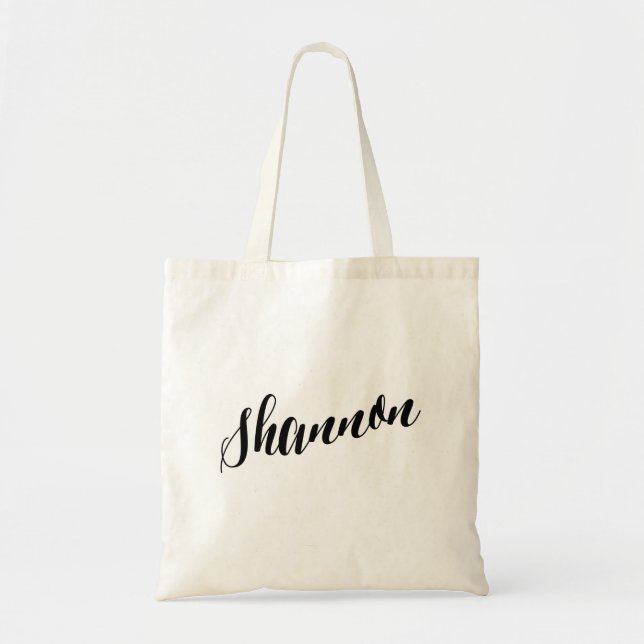 Tote Saco de bolsa personalizado Shannon do roteiro (Frente)