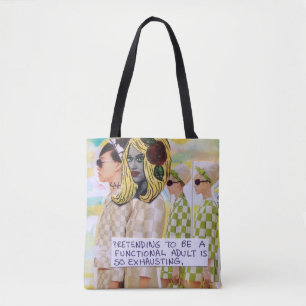 Tote Saco de bolsa que finge ser um adulto funcional