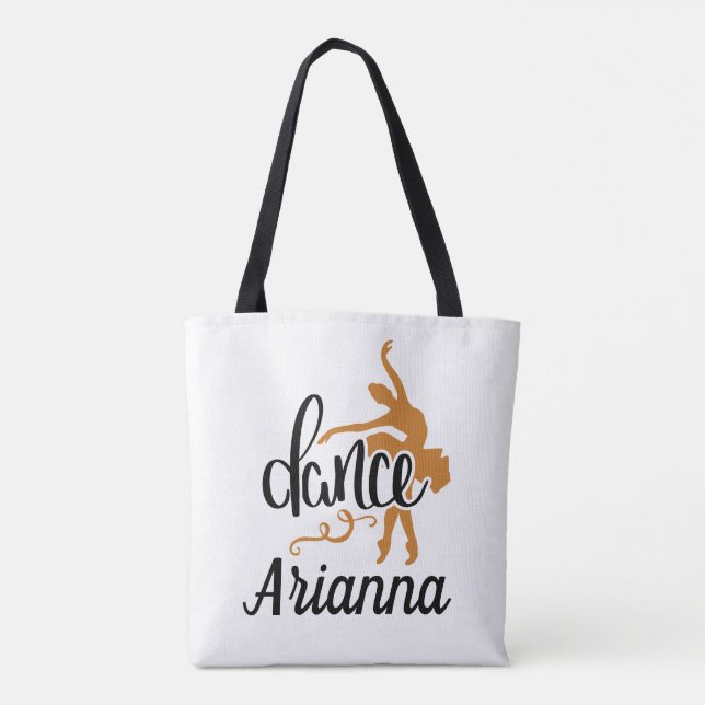 Tote Saco de dança de bolsa fofo personalizado (Verso)