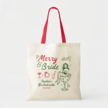 Saco de Madrinha de Casamento e Natal Alegre Bolsa