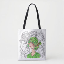 Tote Saco Verde Flapper Girl