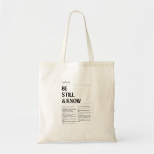 Tote Saque Bolsa Psalm 46 Fé