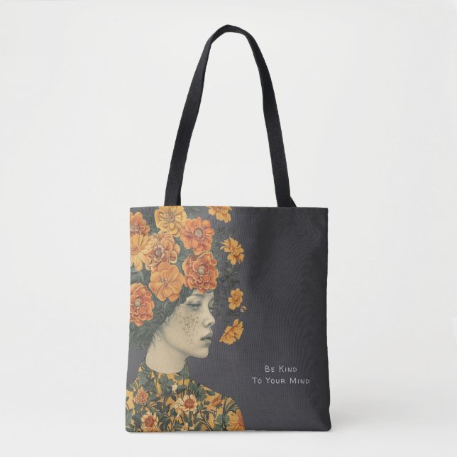 Tote Seja gentil com a sua Bolsa de mente (Frente)