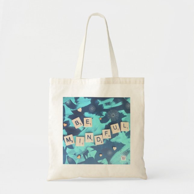 Tote Seja o bolsa consciente. Inspirado. Presente (Frente)