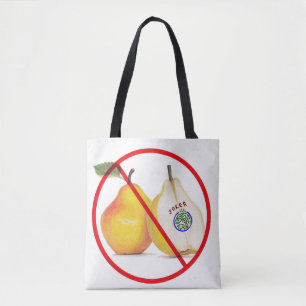 Tote Sem brincadeira em uma bolsa de toalha de pera