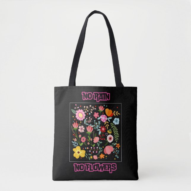 Tote Sem Chuva, Sem Bolsa de Flores (Frente)