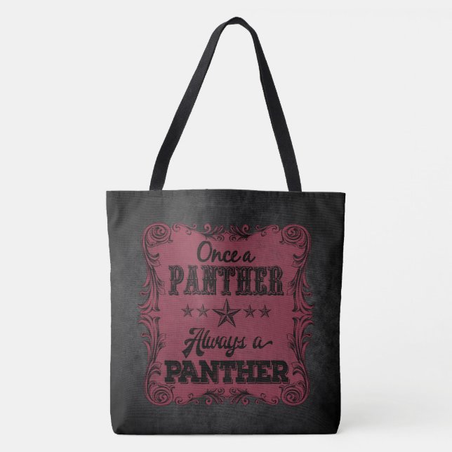 Tote Sempre um bolsa personalizado pantera (Frente)