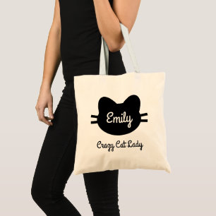 Tote "Senhora louca" o bolsa do gato