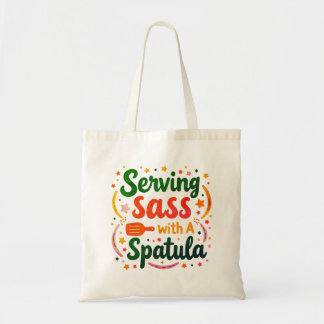Tote Servindo Sassy com uma Bolsa de Espátula