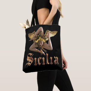 Tote Sicilia / Sicily Trinacria Bolsa de Compras