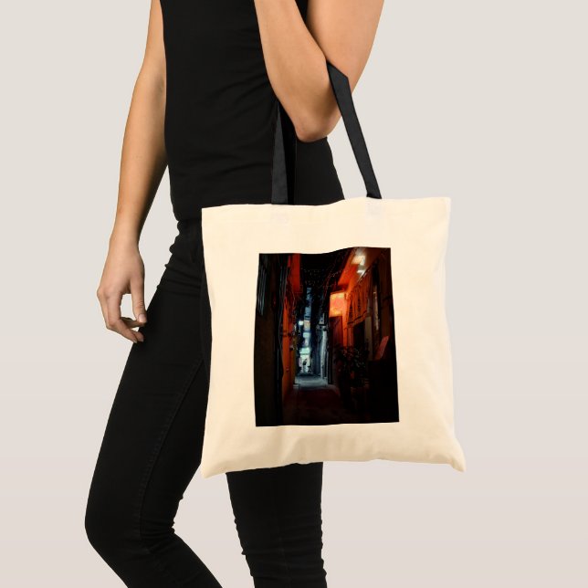 Tote Sinal Neon de Rua de Seul Coreia Bolsa de Lona (Frente (produto))