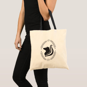 Tote Skunk Cameo Silhouette Bolsa (Flora)