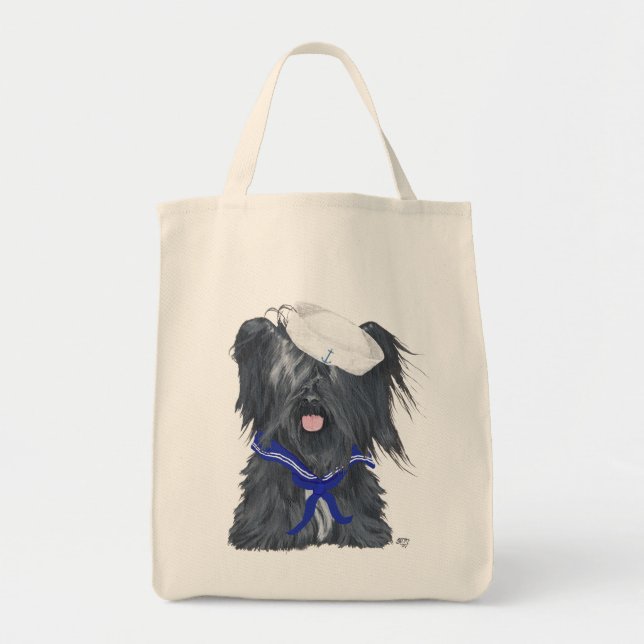 Tote Skye Terrier Sailor Beach Bolsa (Frente)