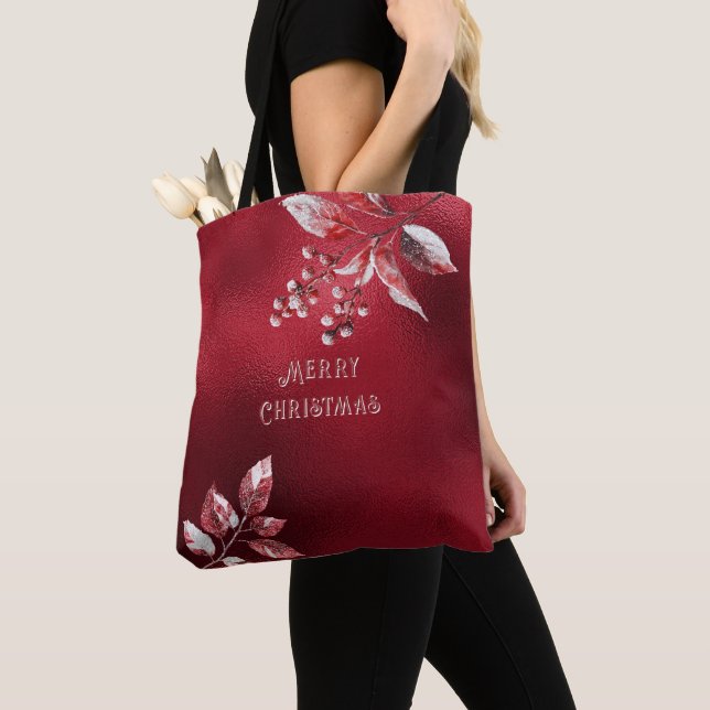Tote Snowy Red deixa a bolsa de Natal (Close Up)