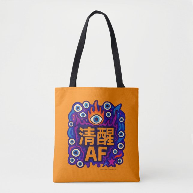 Tote Sober AF - Chinês - Bolsa (Frente)