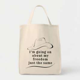 Tote Sobre a minha Bolsa da Freedom Grocery