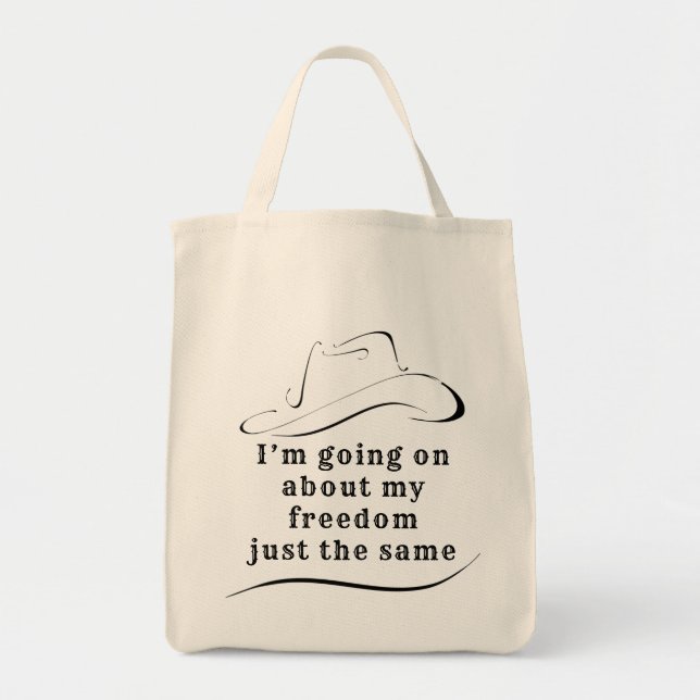 Tote Sobre a minha Bolsa da Freedom Grocery (Frente)