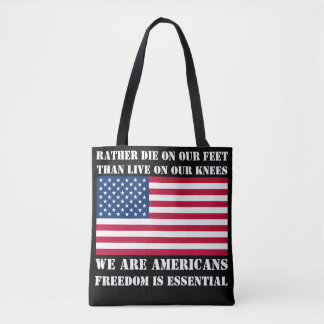 Tote Somos americanos (negros) Bolsa