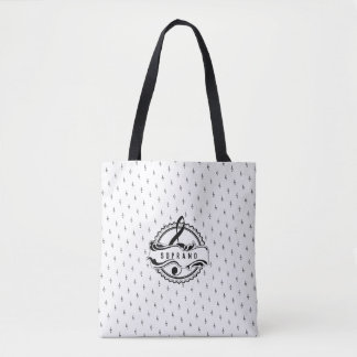 Tote Soprano Singer Musical Note Bolsa