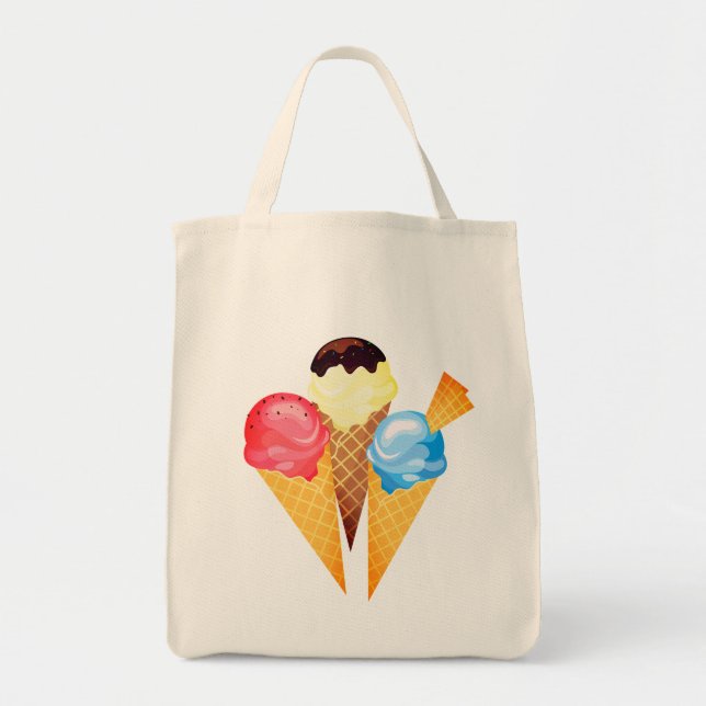 Tote Sorvete Cone - Grocery Bolsa (Frente)