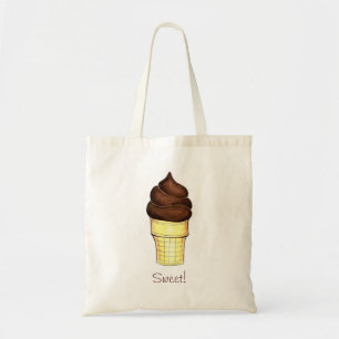 Tote Sorvete Suave de Chocolate Cone Sweet Bolsa