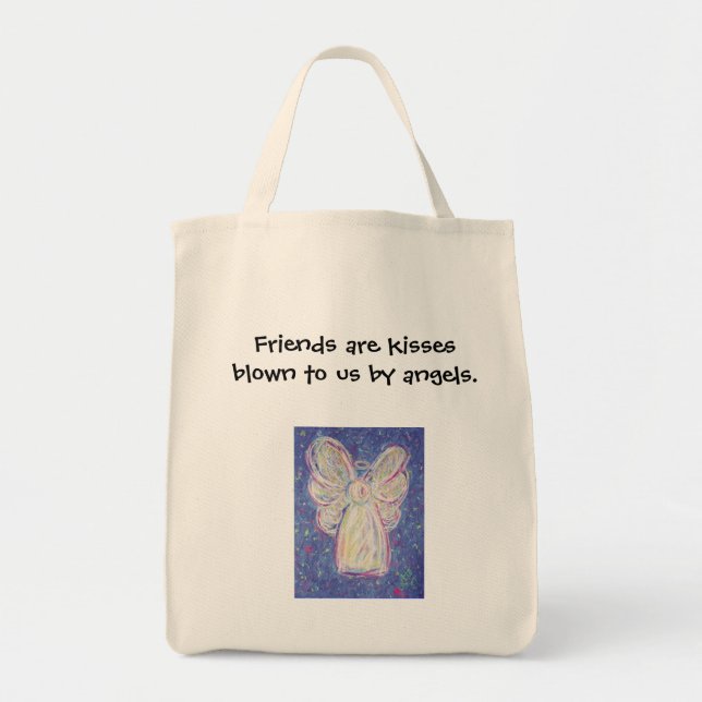 Tote Starry Night Angel - Grocery Bolsa (Frente)