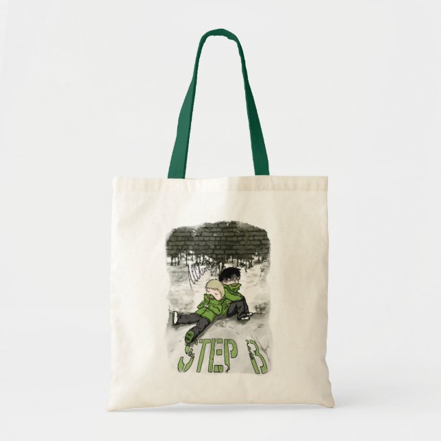 Tote STEP B Chibi gêmeos na bolsa (Frente)