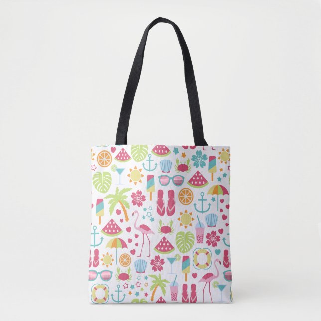 Tote Summer Beach Theme Bolsa (Frente)