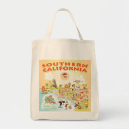 Tote Sunny Southern California Cartoon Bolsa