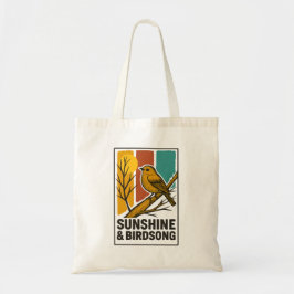 Tote Sunshine & Birdsong Bolsa de Orçamento Vintage