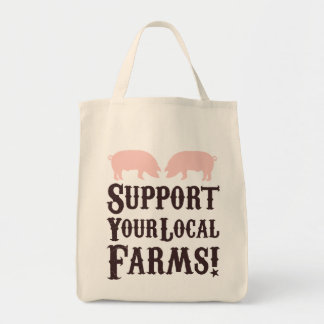Tote Suportem suas Fazendas locais! Bolsa orgânico