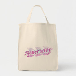 Tote "Surf" surfista rosa e roxo na bolsa