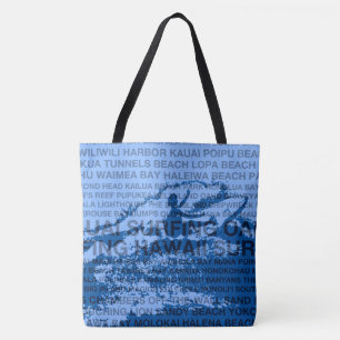 Tote Surfing no Havaí Cutback Bolsa de praia de surfis