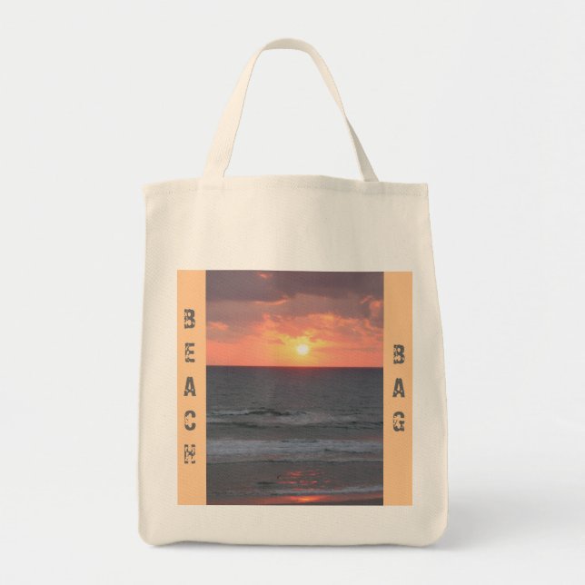 Tote Surgimento solar na Bolsa de praia (Frente)