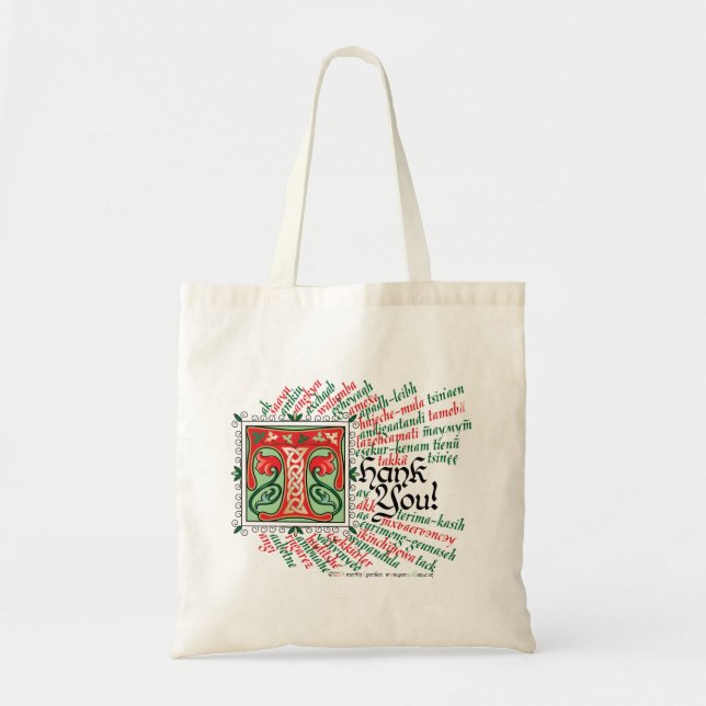 Tote T é para Obrigado Bolsa (Frente)