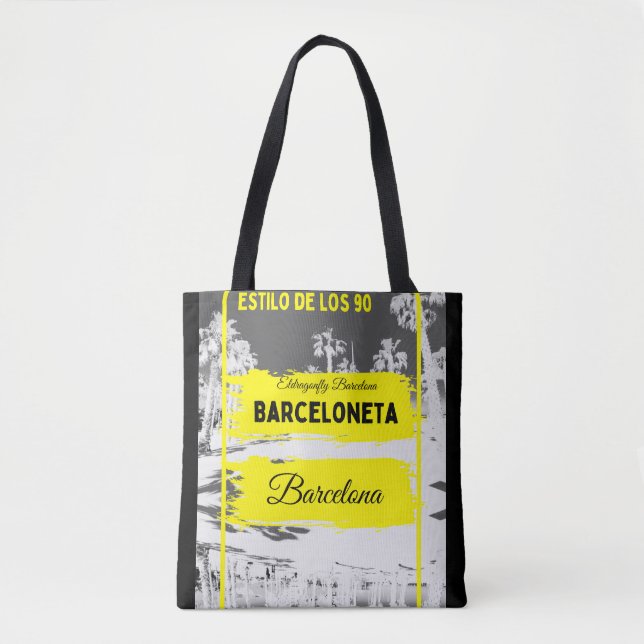 Tote Tema de Barcelona- Bolsa de Barcelona do estilo 90 (Frente)